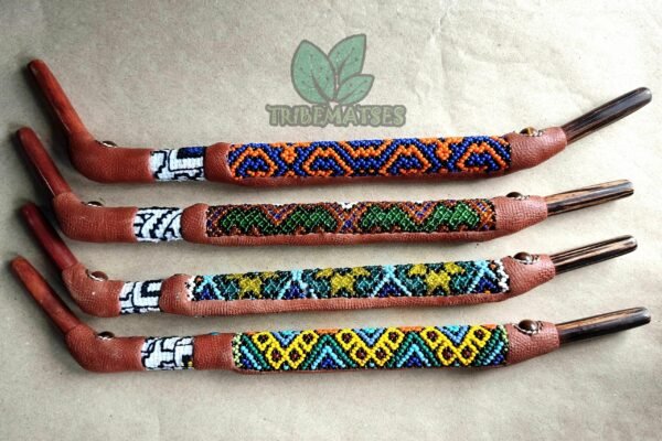 01 Tepi Handmade with Art Shipibo, Snuff Applicator 40 CM