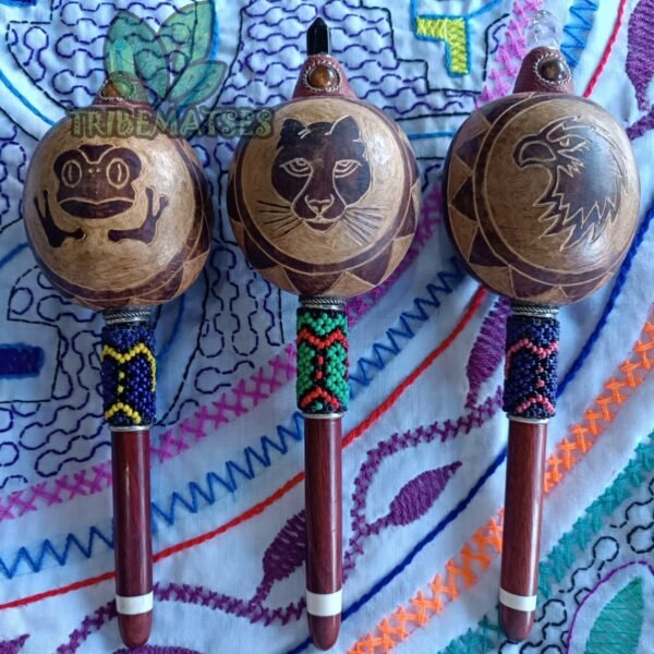 Maraca Shamanic with Power Animals