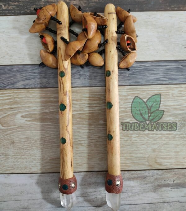 Shacapilla Maraca With Palo Santo And Quartz | Shamanic Rattle | Shamanic Tools