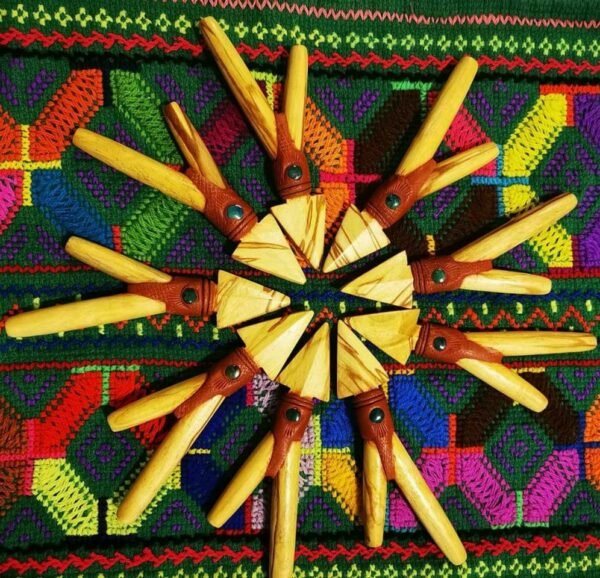 Kuripe Handmade Of Palo Santo With Ayahuasca Rapé Applicator