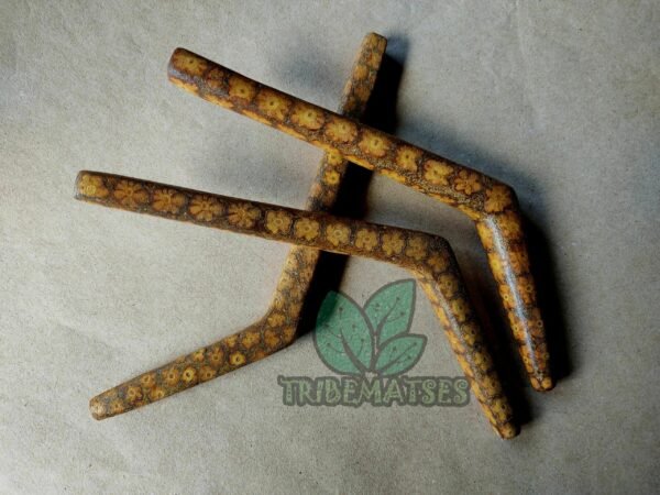 Tepi Handmade Of Ayahuasca (With Ayahuasca Slices) Rapé Applicator Art